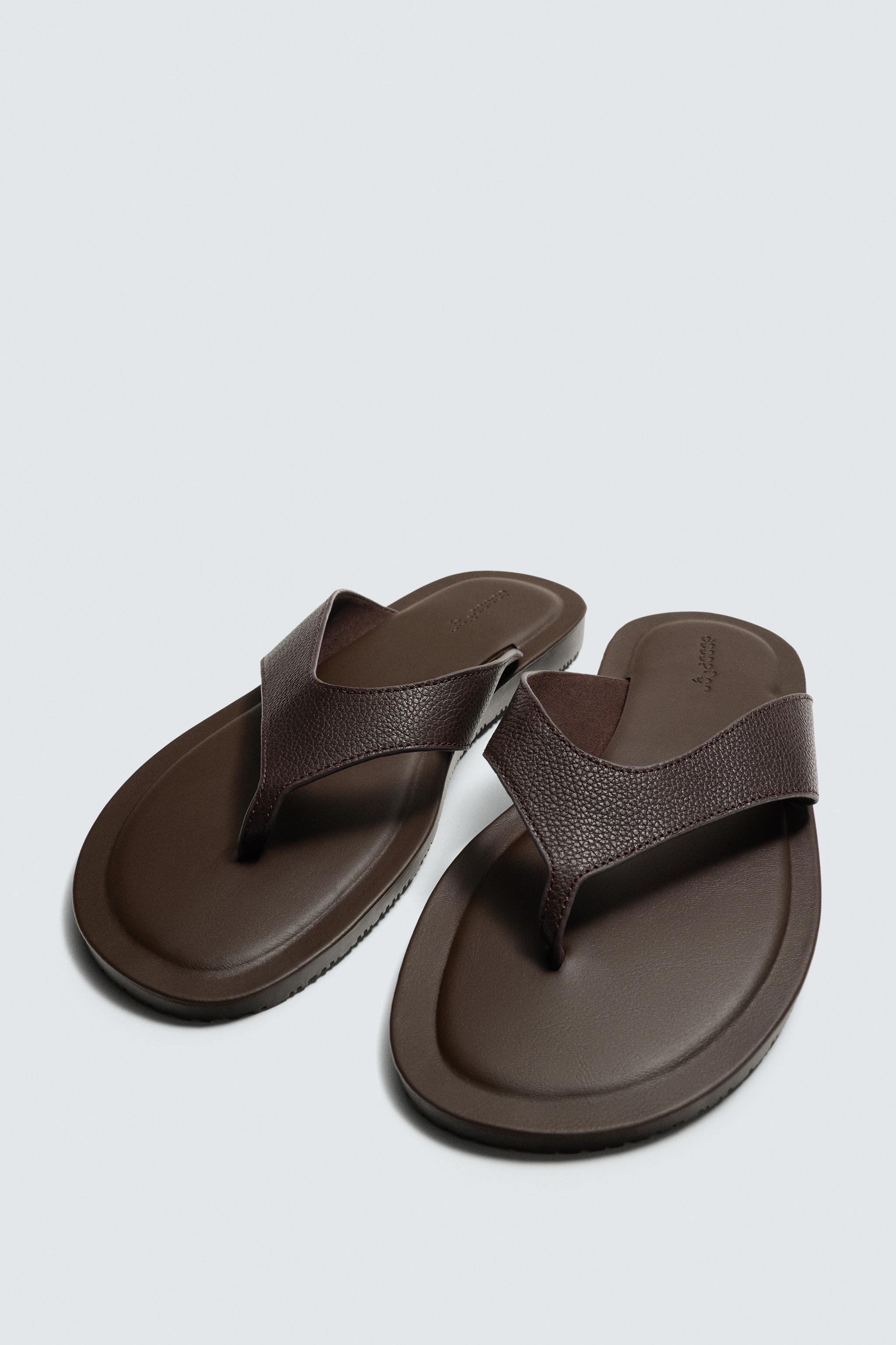 SANDALES À BRIDES EN CUIR